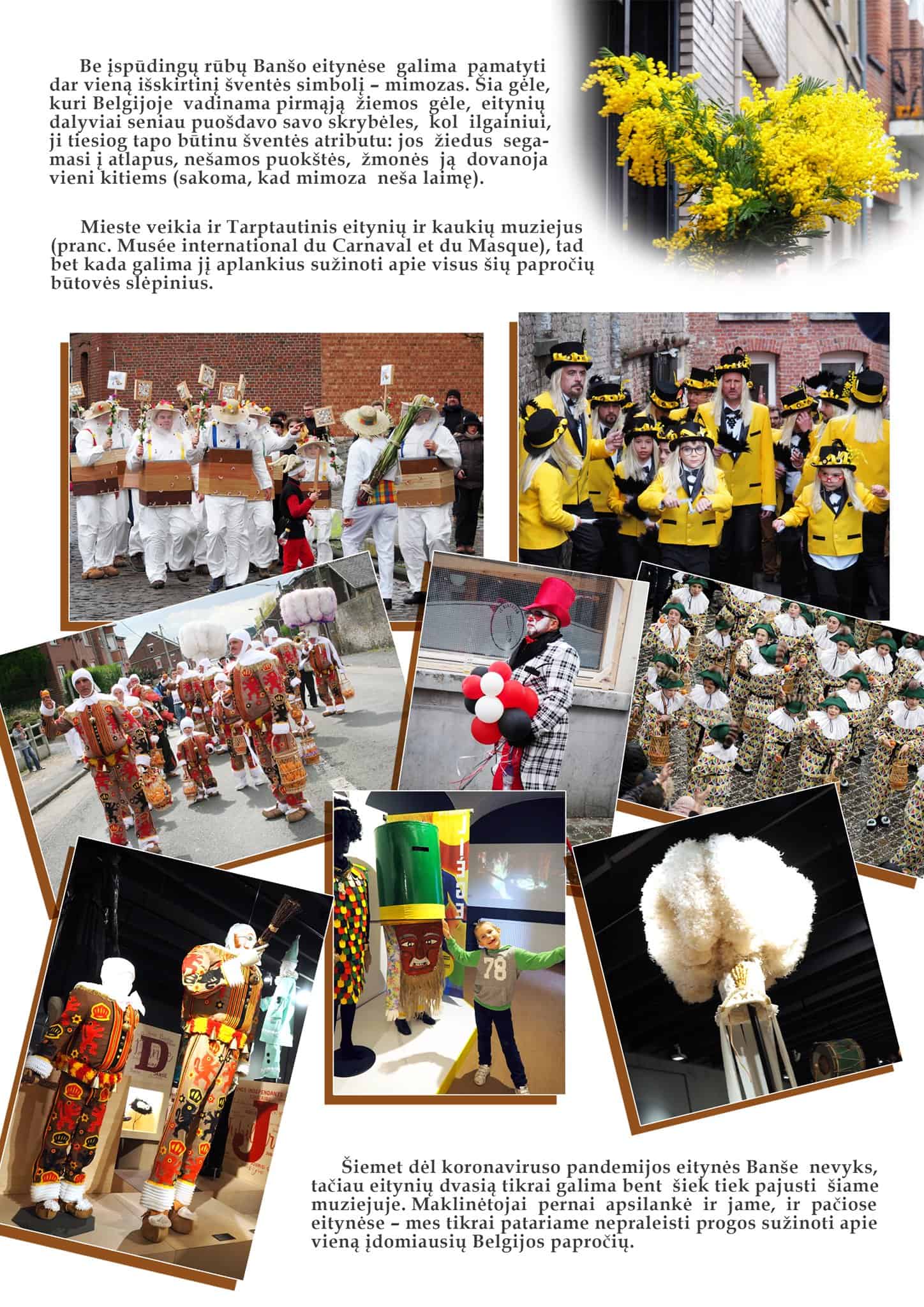 Binche eitynės - karnavalas Belgijoje