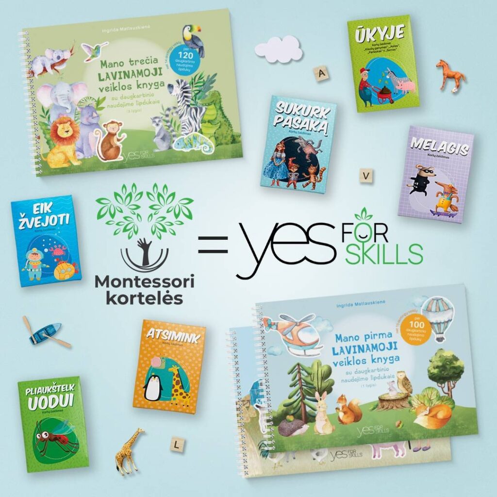 Lavinamosios Montessori priemonės Yes for skills