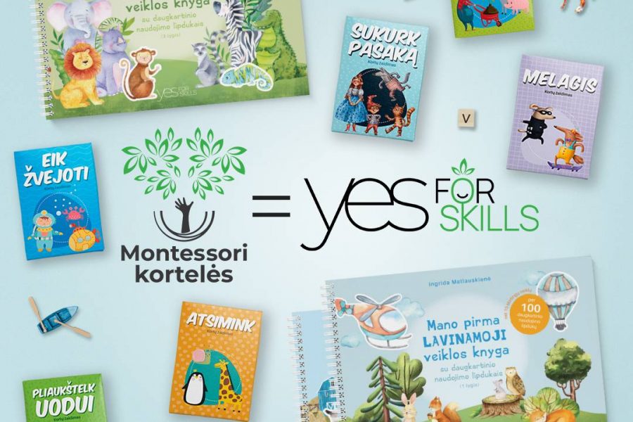 Lavinamosios Montessori priemonės Yes for skills