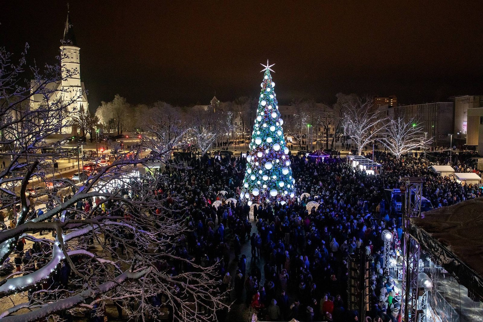 Lietuvos miestų eglučių įžiebimas. Šiauliai