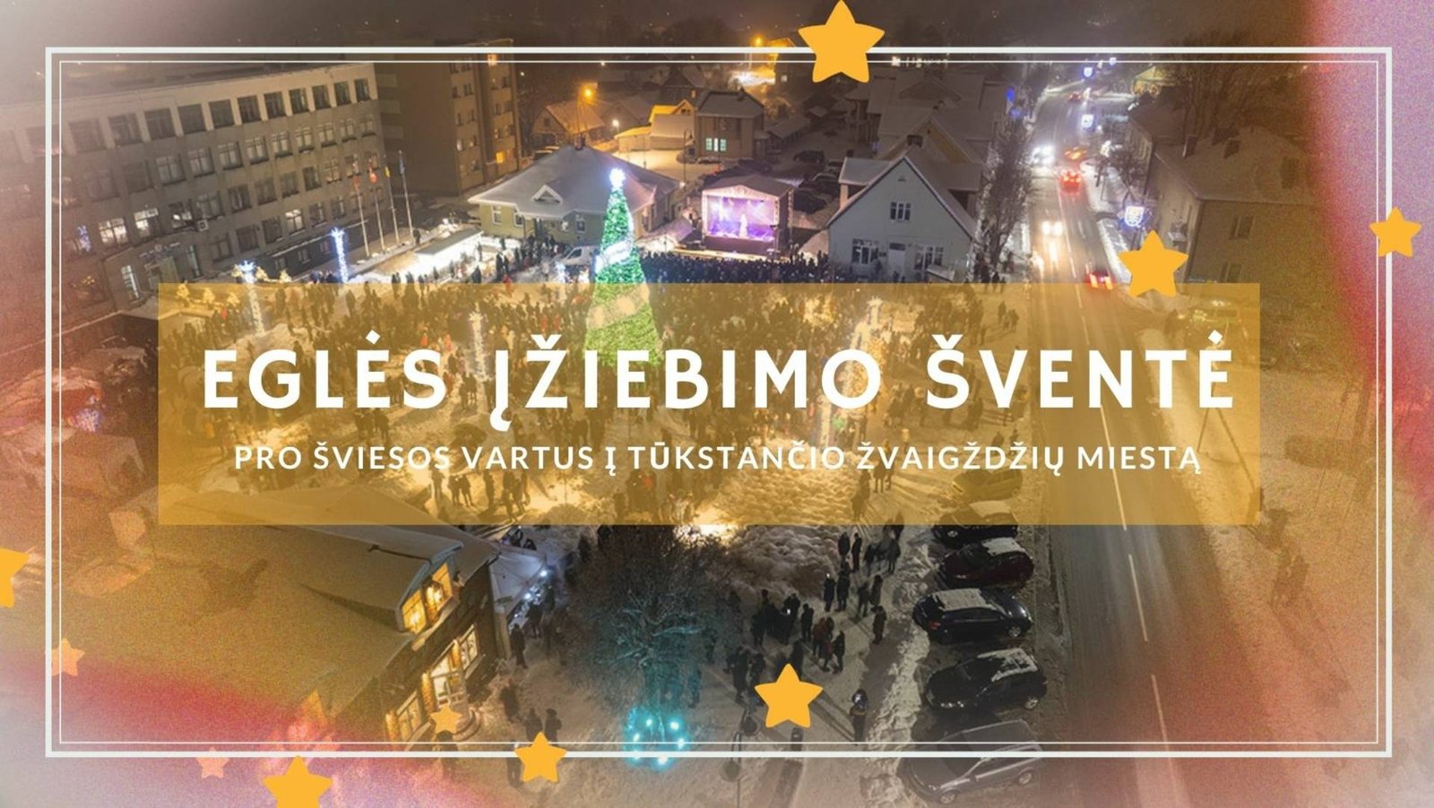 Lietuvos miestų eglučių įžiebimas 2023 metais. Molėtai