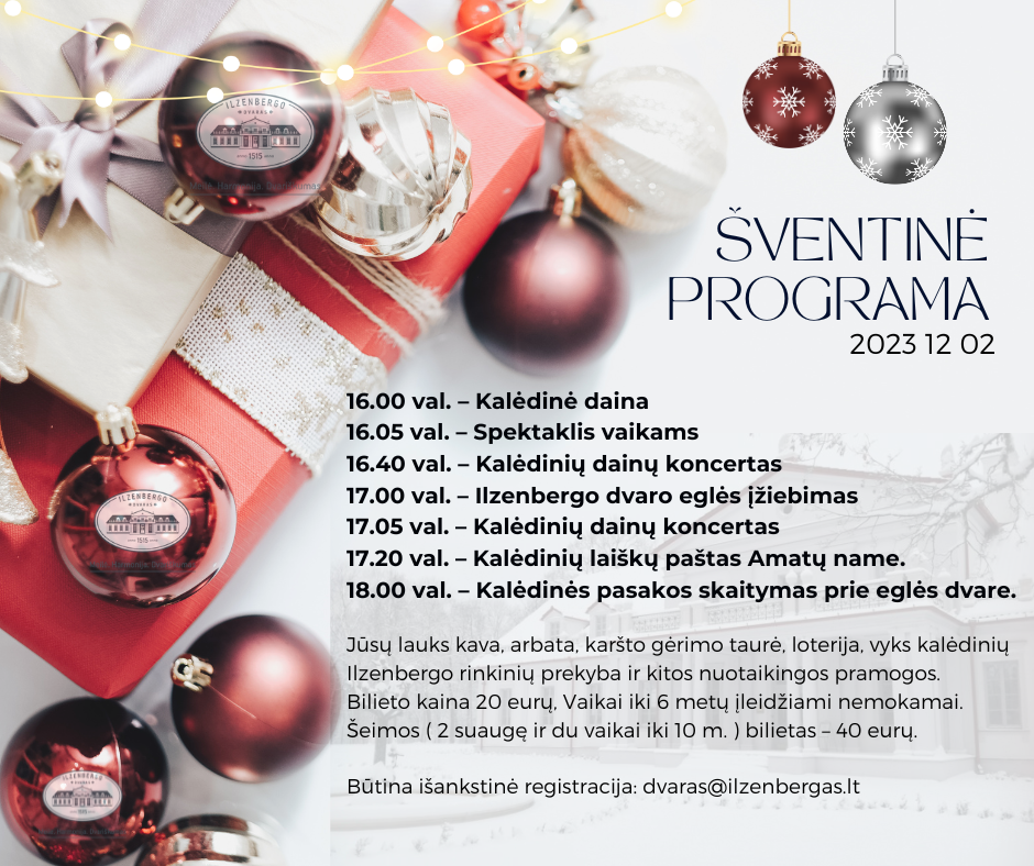 Ilzebergo dvaro Kalėdinė šventė