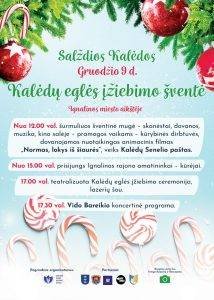 Kalėdų eglutės įžiebimas Ignalinoje