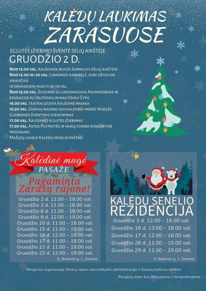 Kalėdiniai renginiai Zarasuose