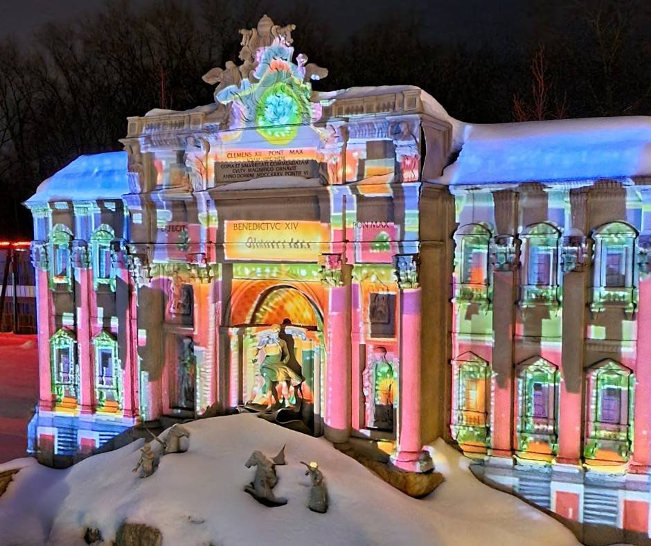 Žiemos šviesų festivalis Babilono soduose