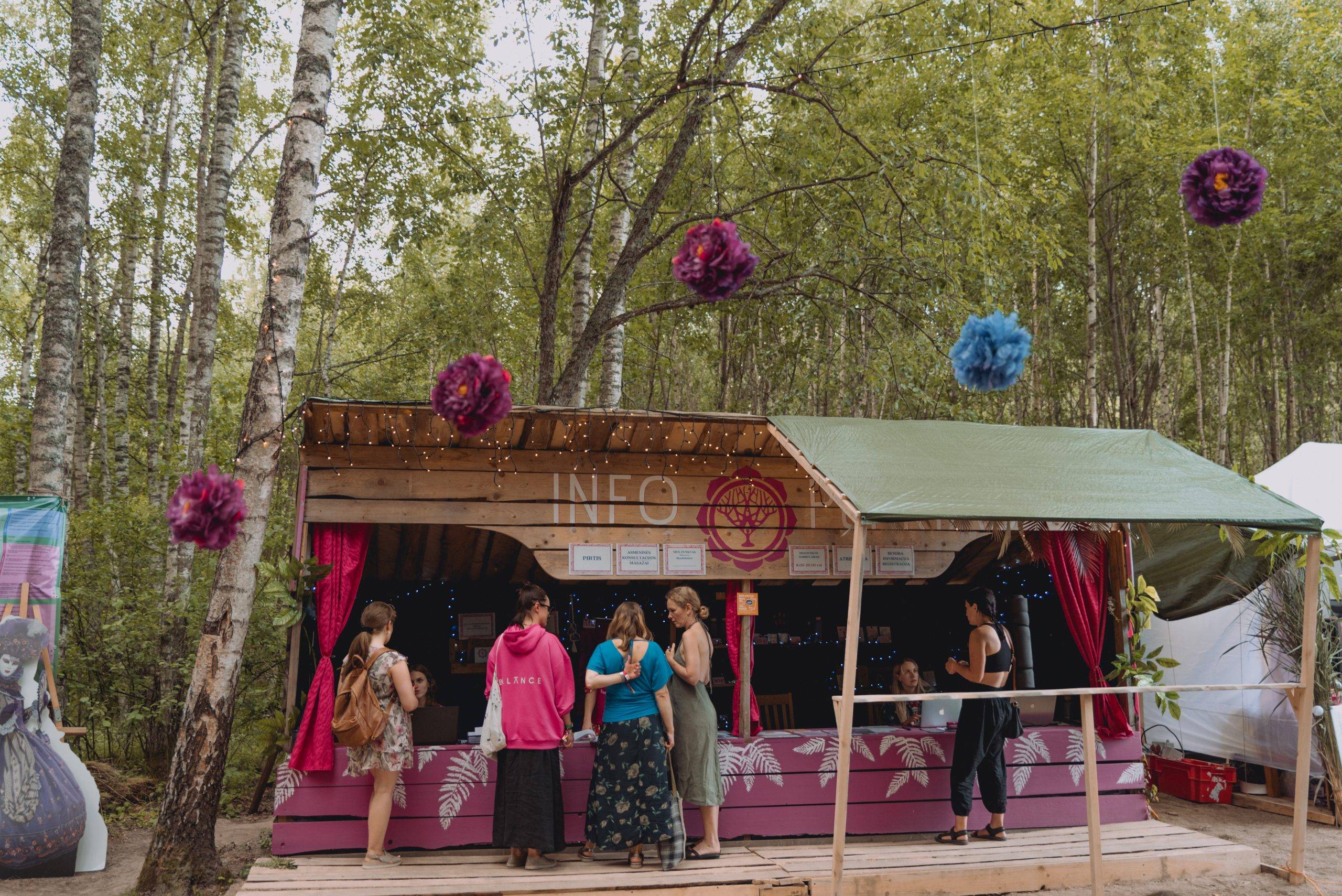 Patogumai festivalio teritorijoje