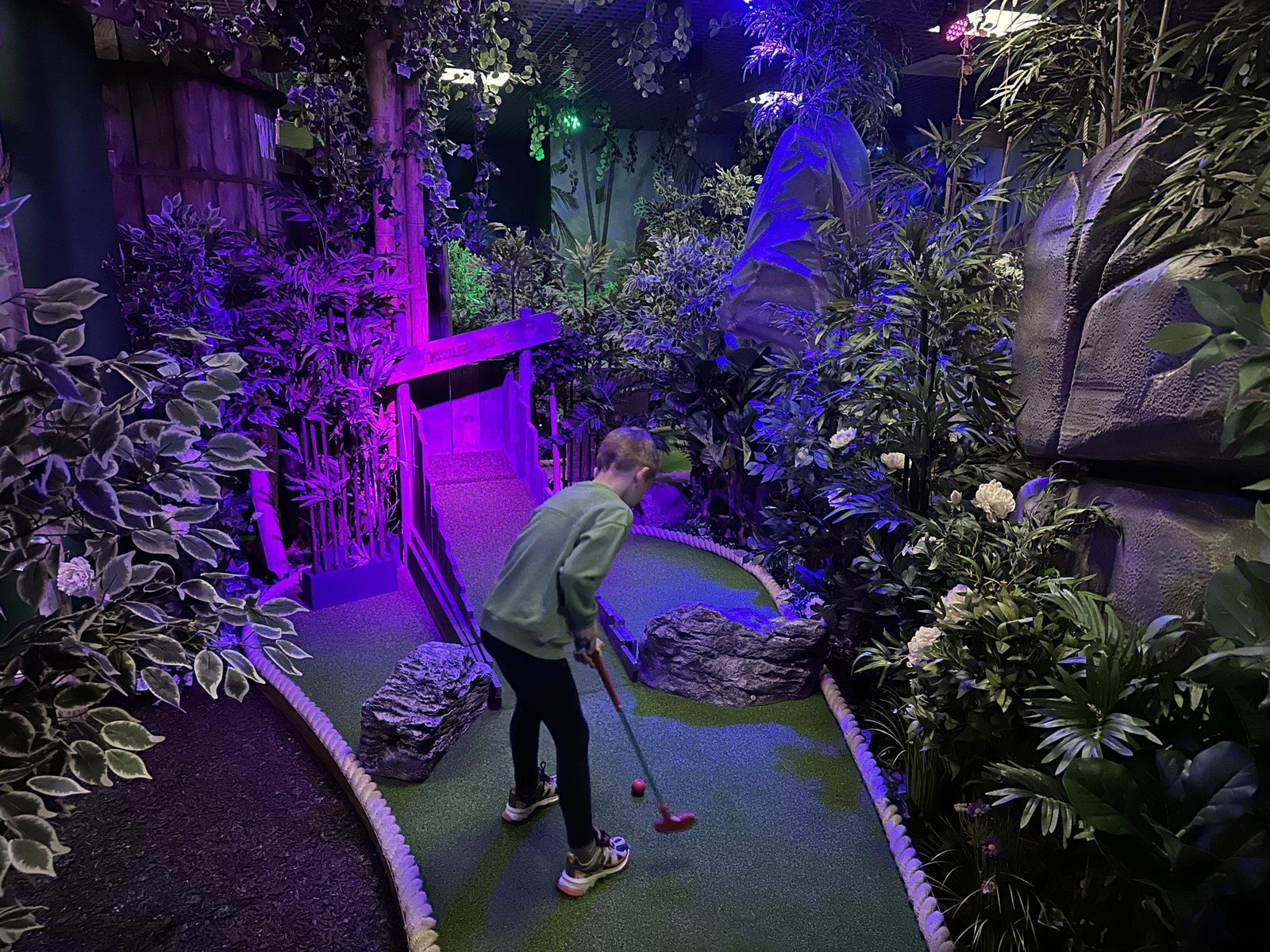 Jungle Monkeyz Adventure Golf - top pramoga Kaune su vaikais