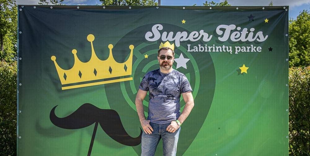 Tėčio diena labirintų parke