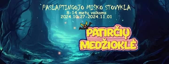 Vaikų rudens atostogų stovyklos 2024