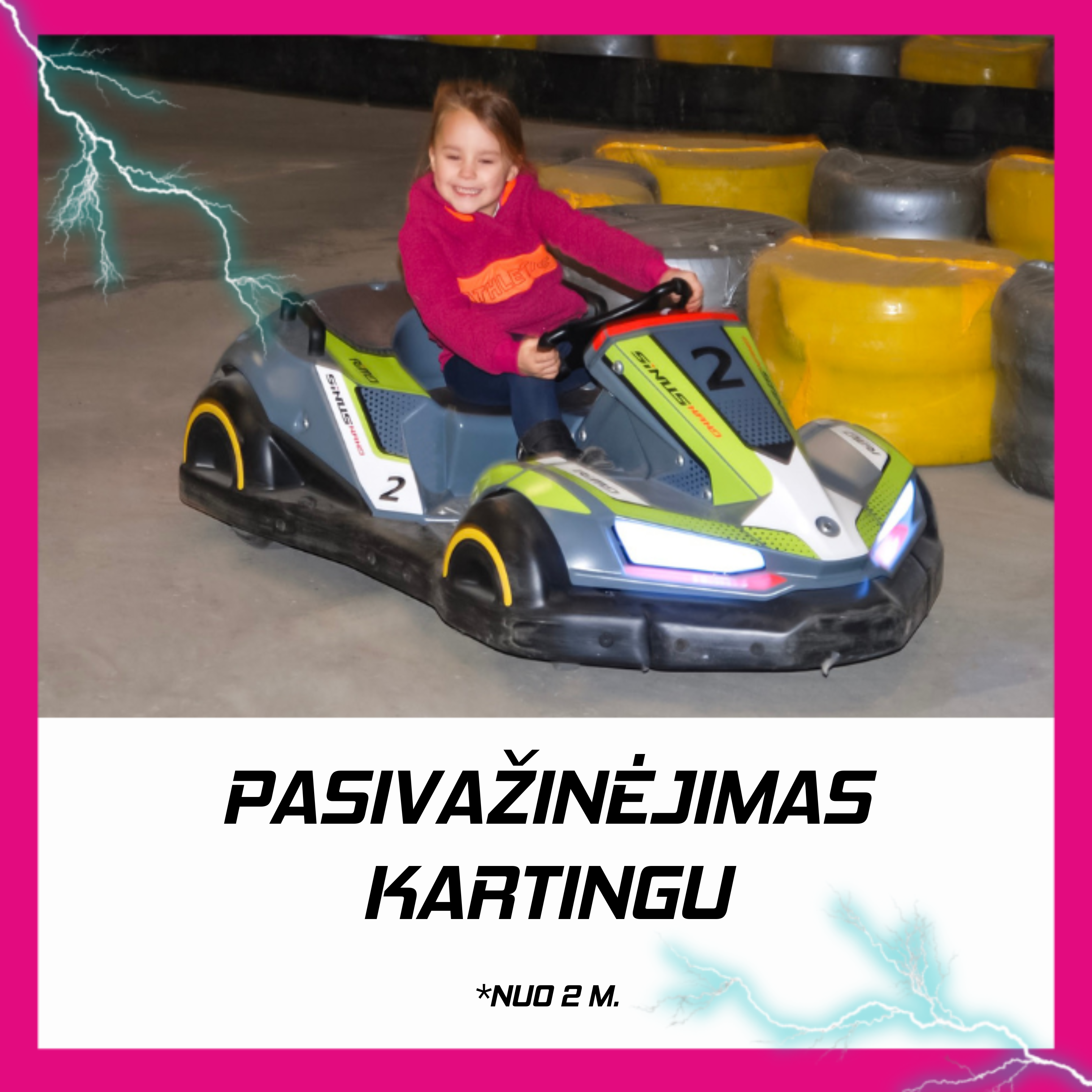 Kartlando dovanų kuponai pasivažinėjimui kartingu