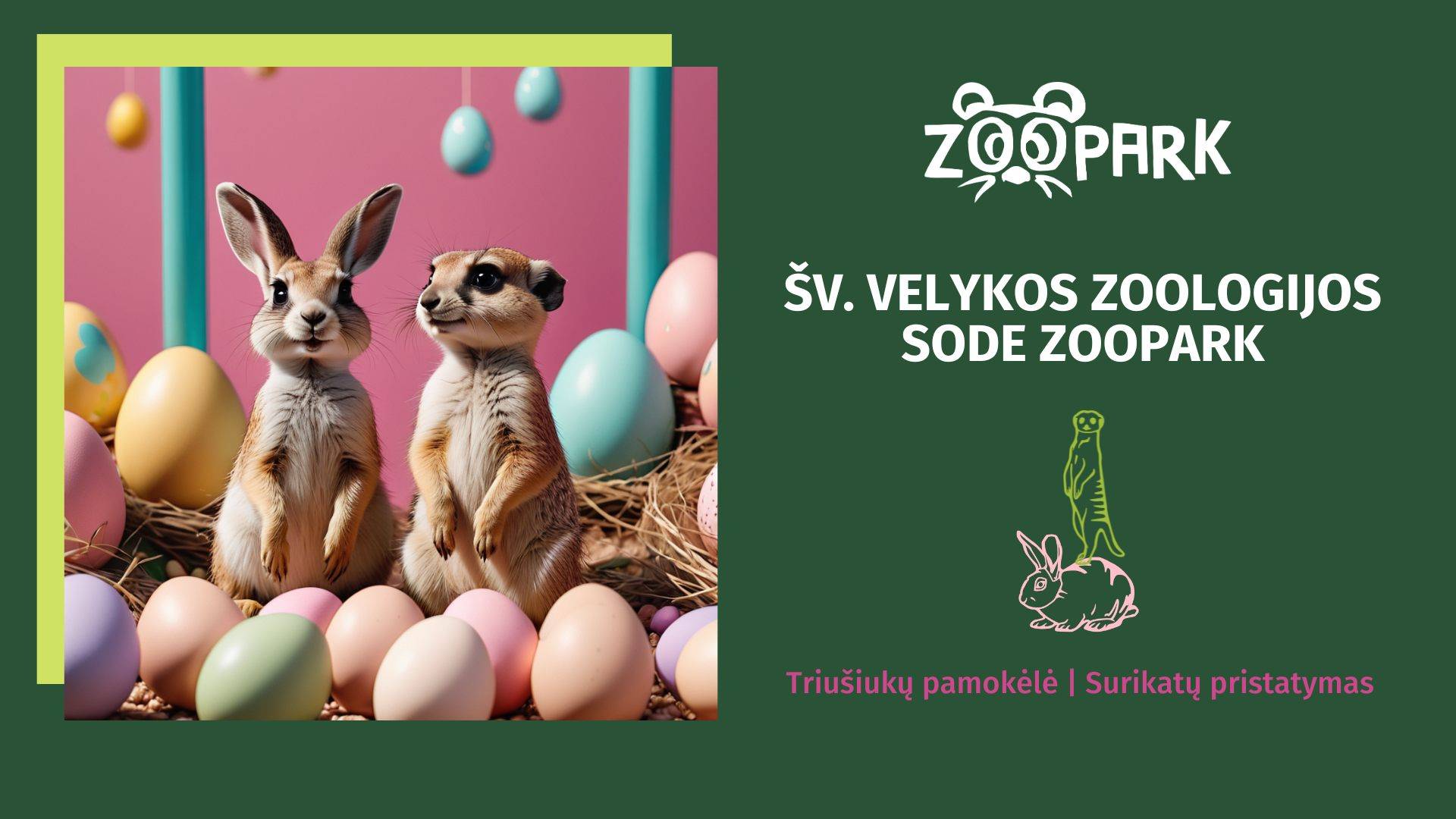 Šv. Velykos su vaikais Zoopark