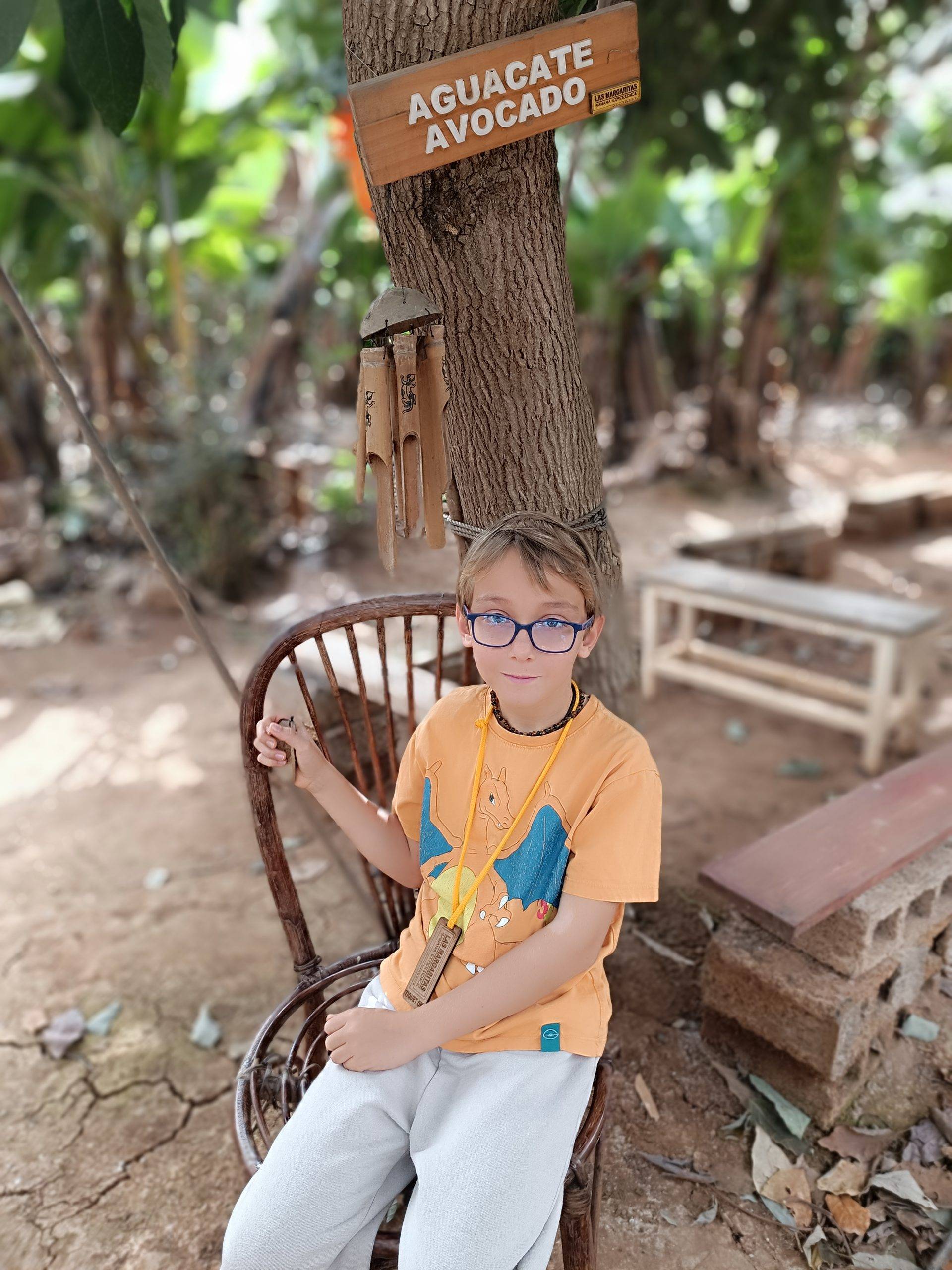 Banana plantation with kids