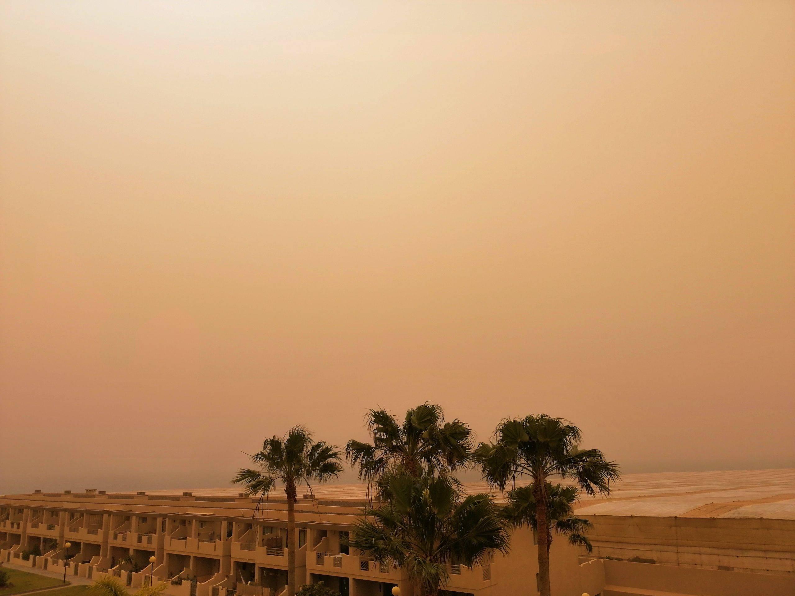 Sandstorms in Canary islands