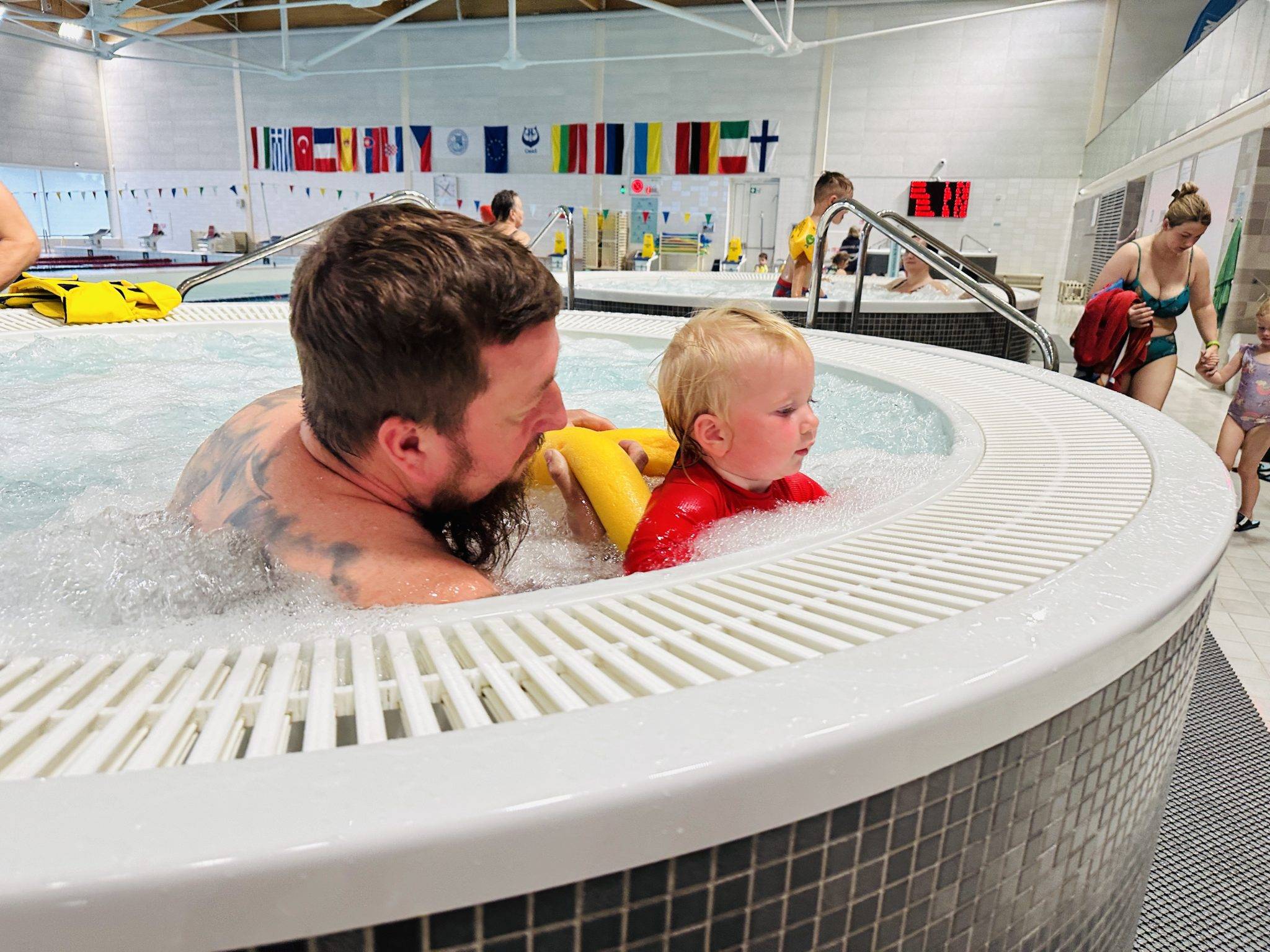 Klaipeda swimming pool with family