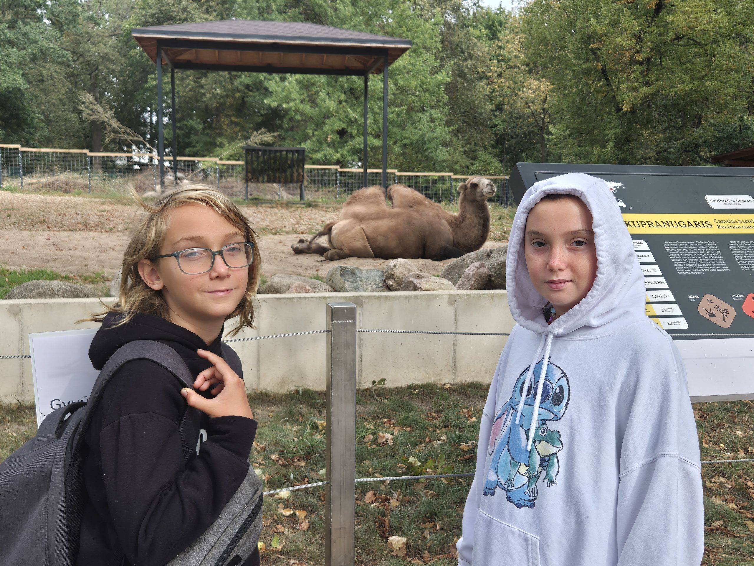 Lithuanian Zoo with children