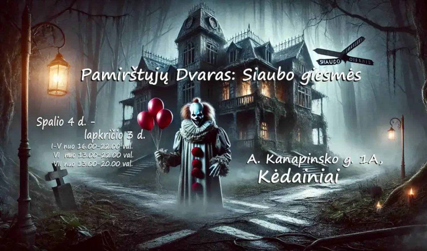 TOP Siaubo parkai Lietuvoje. Pamirštųjų dvaras: Siaubo giesmės Kėdainiuose