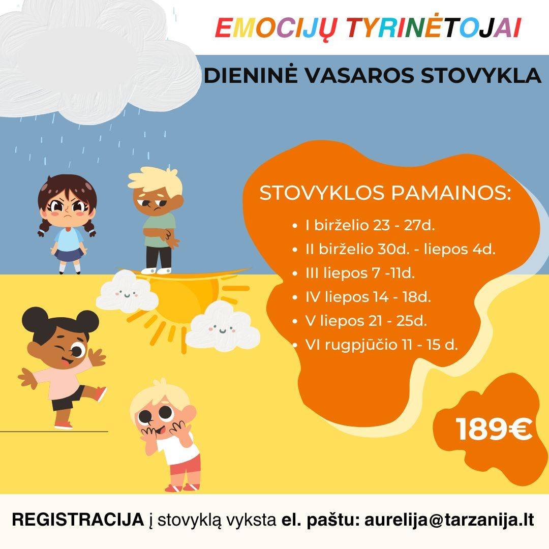 Vasaros dienos stovyklos pagal apskritis 2025