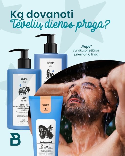 Ką dovanoti tėčio dienos proga? MustBee - Yope linija vyrams