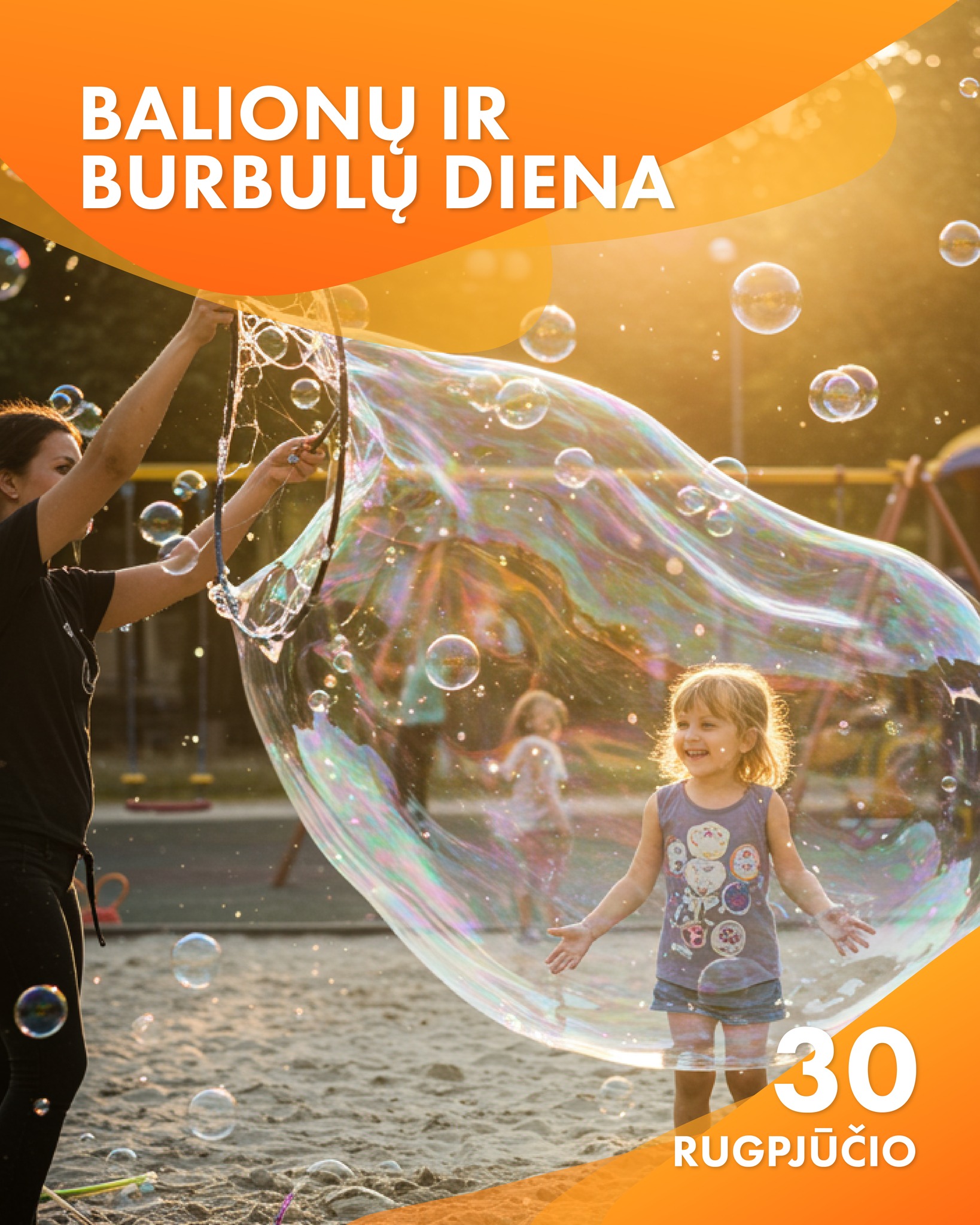 Balionų ir burbulų diena Dino parke