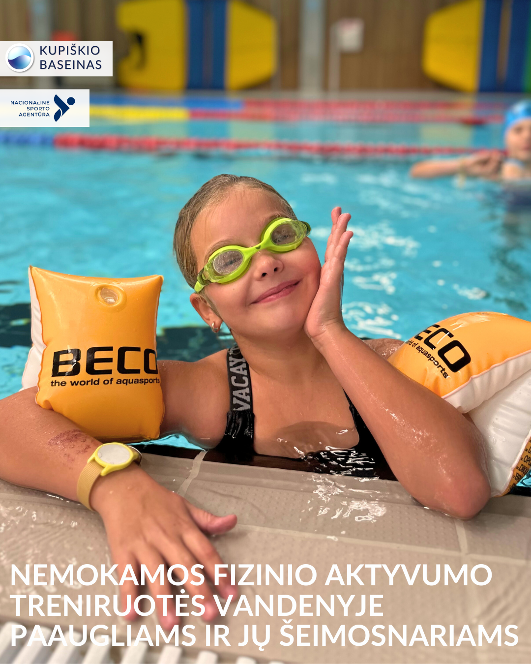 Paskutinė galimybė prisijungti prie nemokamo projekto Kupiškio baseine