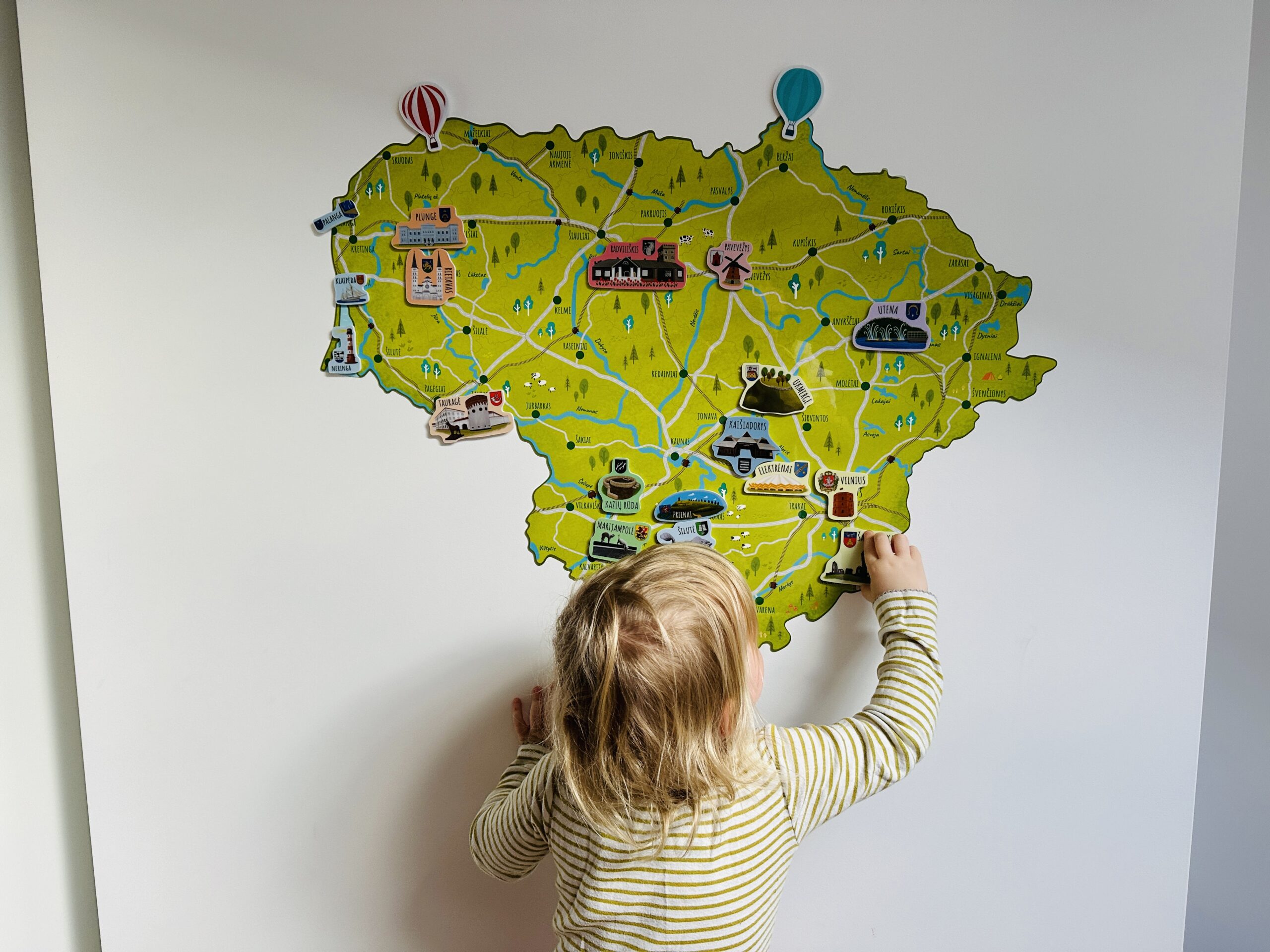 Atraskite Lietuvą su vaikais: edukacinis Lietuvos žemėlapis
