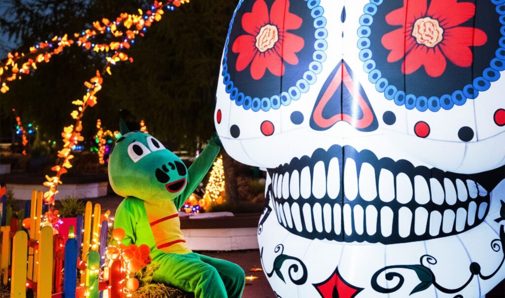 DINO de los BOOertos: šeimoms draugiška moliūgų ir šviesų fiesta netoli Klaipėdos