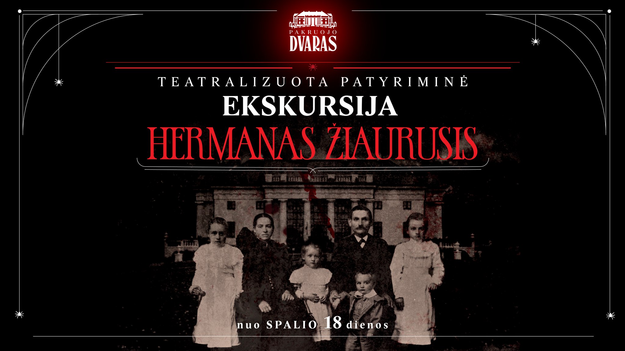 Teatralizuota patyriminė ekskursija „Hermanas Žiaurusis” Pakruojo dvare