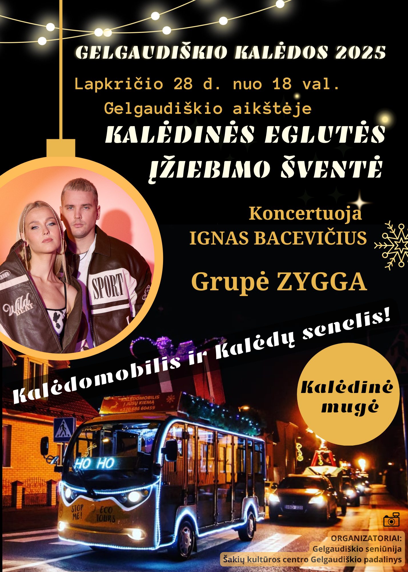 Gelgaudiškio Kalėdų eglutės įžiebimas 2025