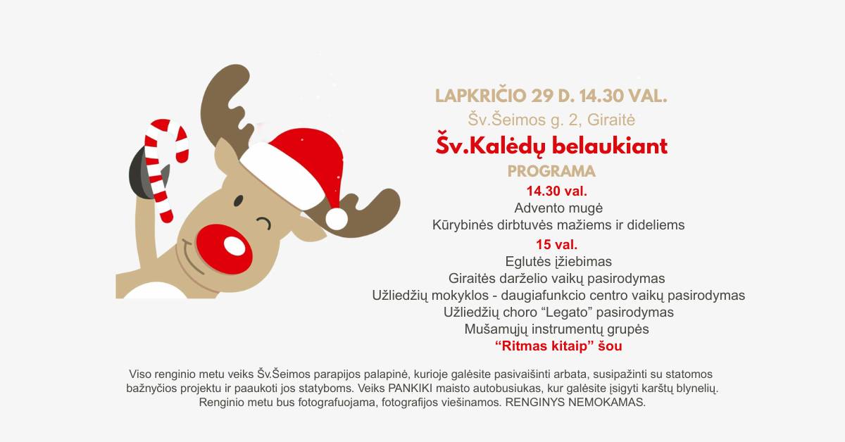 Giraitės Kalėdų eglutės įžiebimas