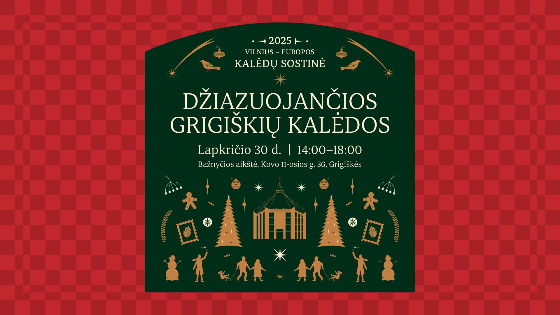 Grigiškių Kalėdų eglutės įžiebimas 2025