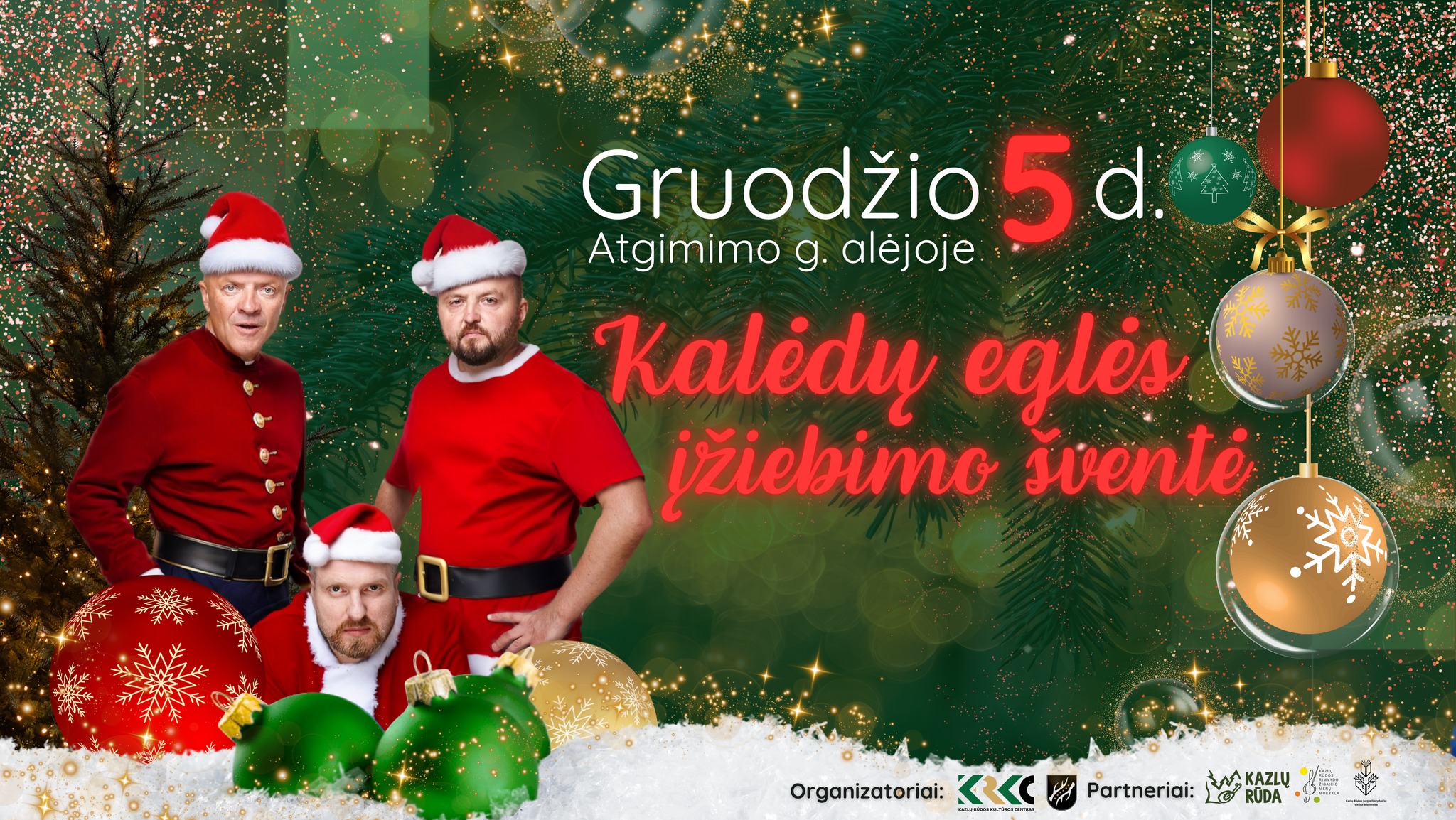 Kazlų Rūdos Kalėdų eglutės įžiebimas 2025