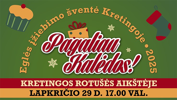 Kretingos Kalėdų eglutės įžiebimas 2025