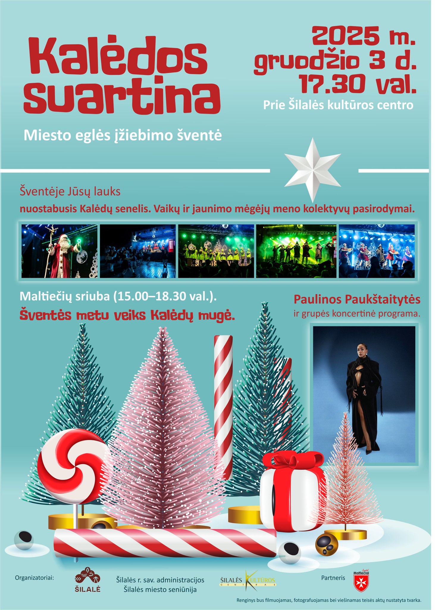 Šilalės Kalėdų eglutės įžiebimas 2025