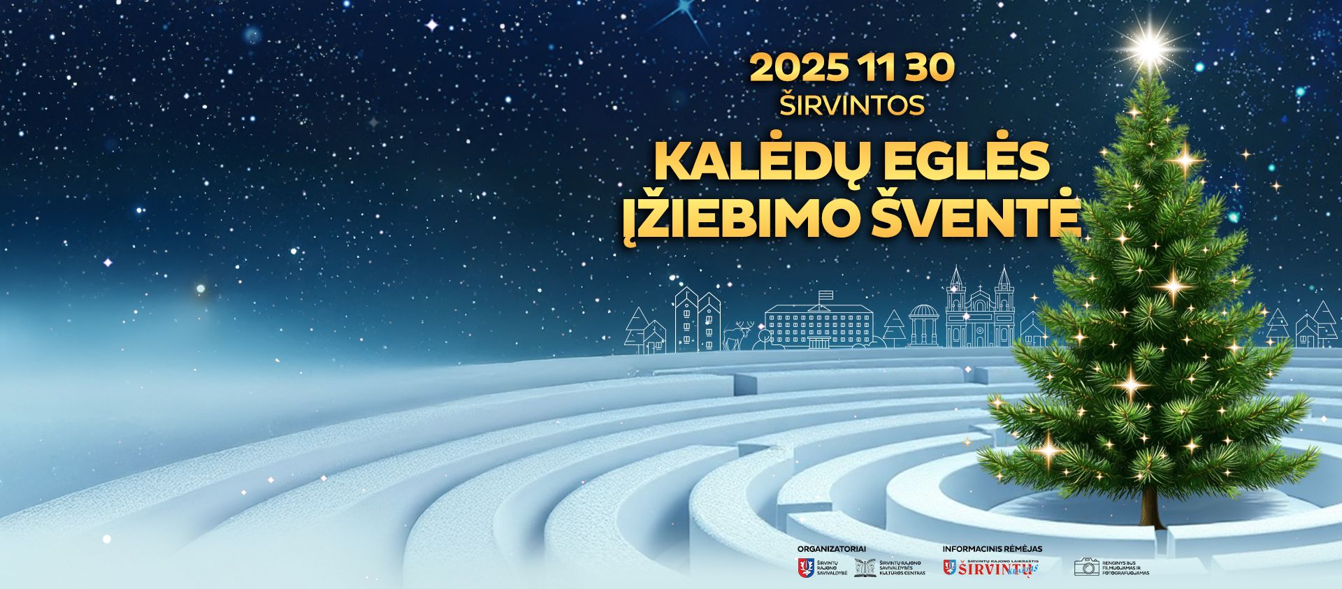 Širvintų Kalėdų eglutės įžiebimas 2025