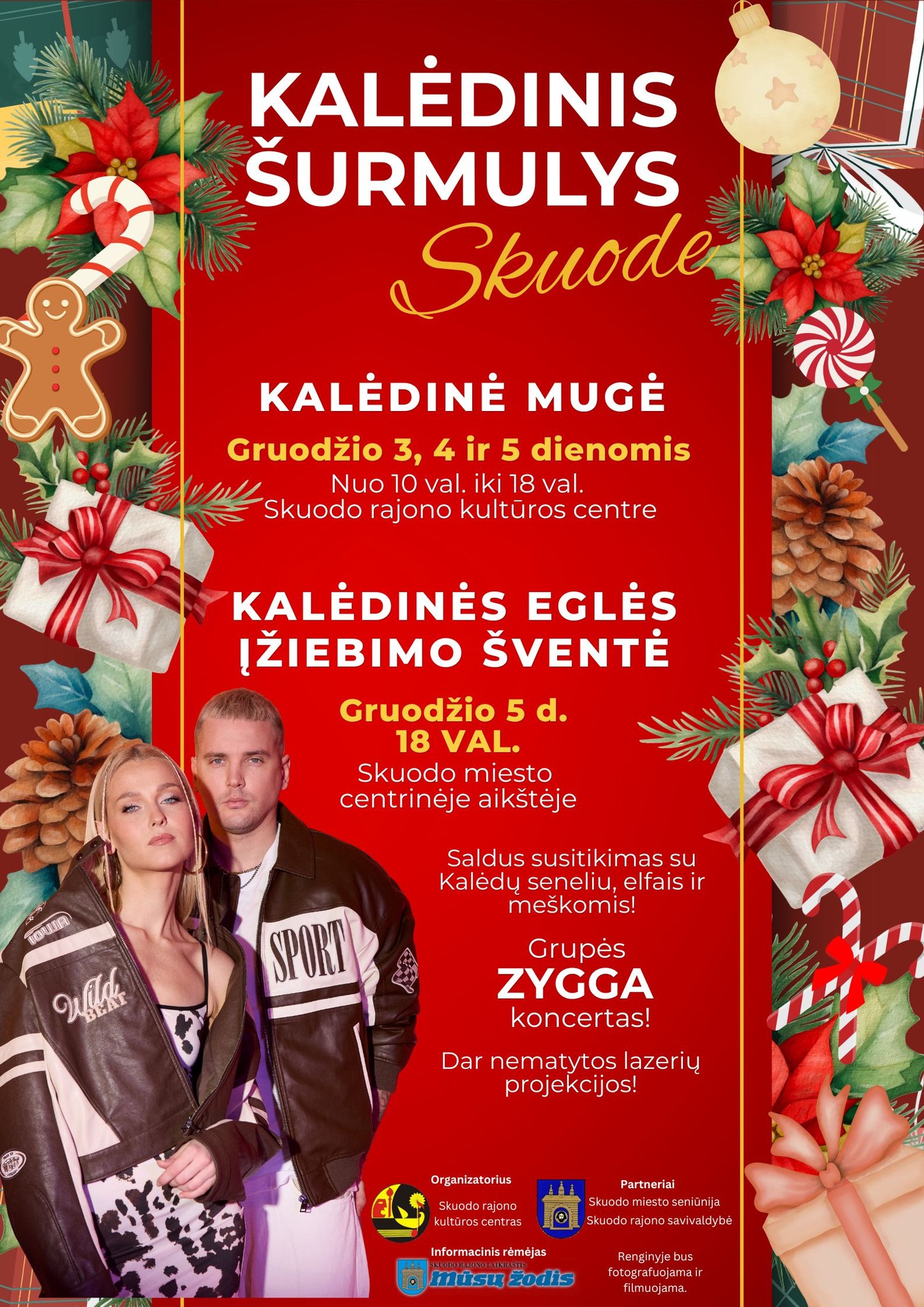 Skuodo Kalėdų eglutės įžiebimas 2025