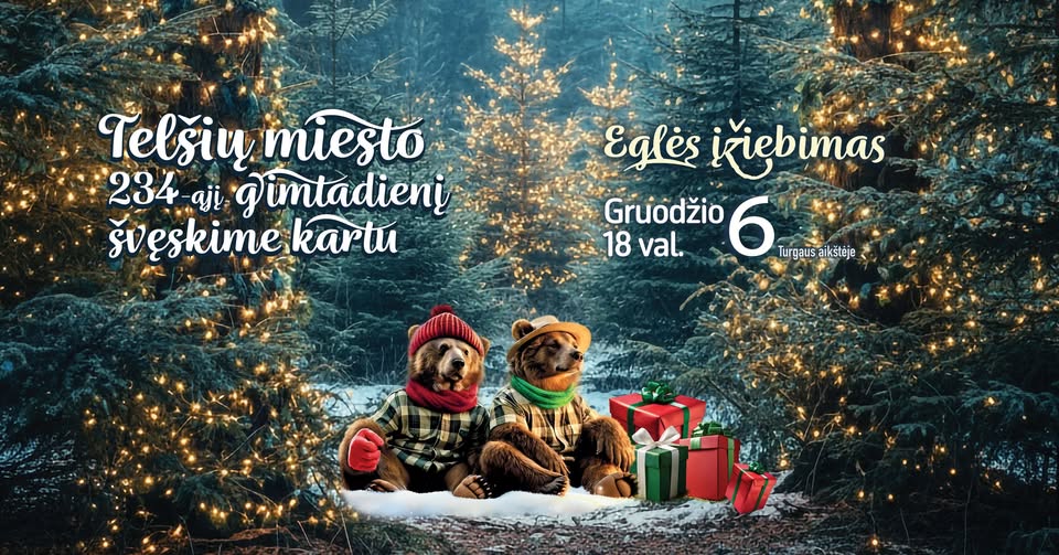 Telšių Kalėdų eglutės įžiebimas