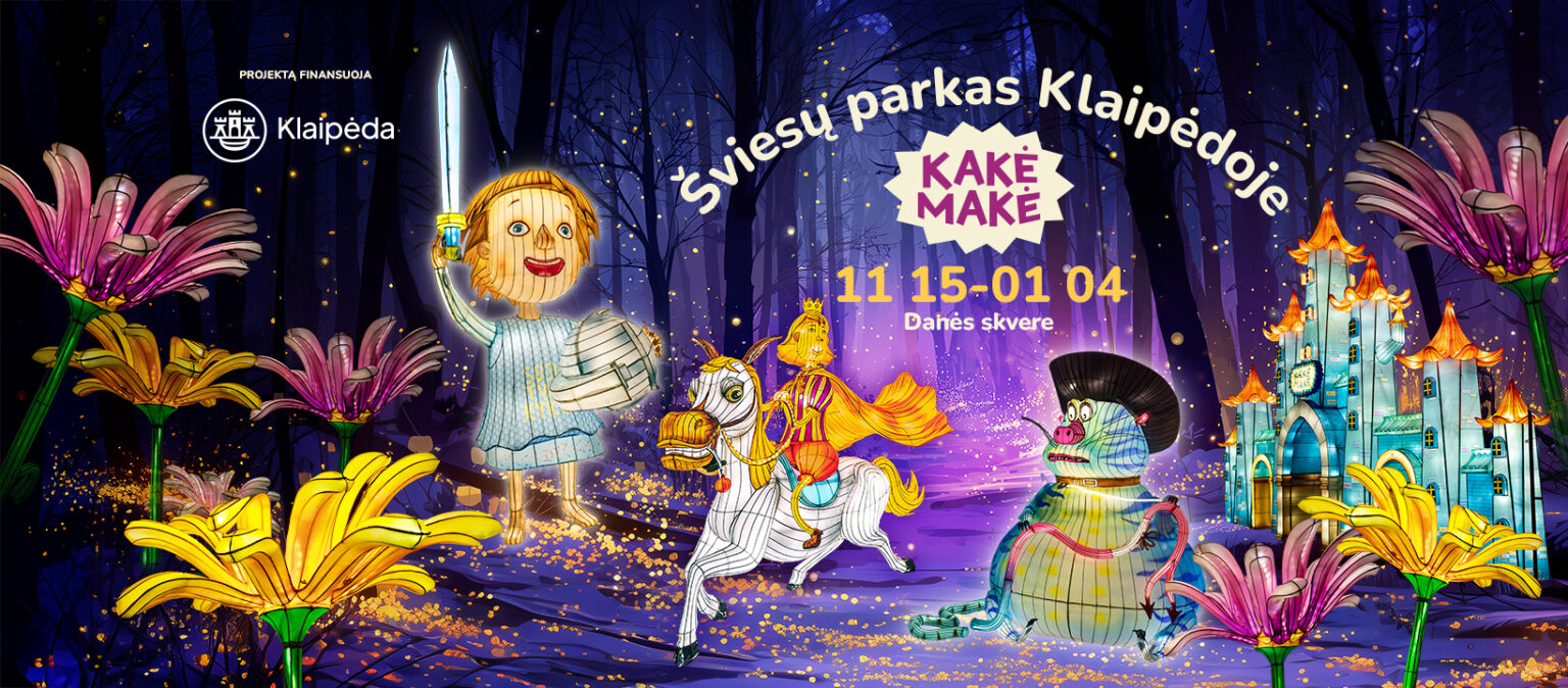 Šviečiantis Kakės Makės parkas Klaipėdoje