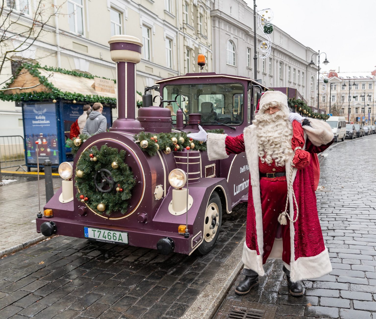 Kalėdinis traukinukas Vilniuje