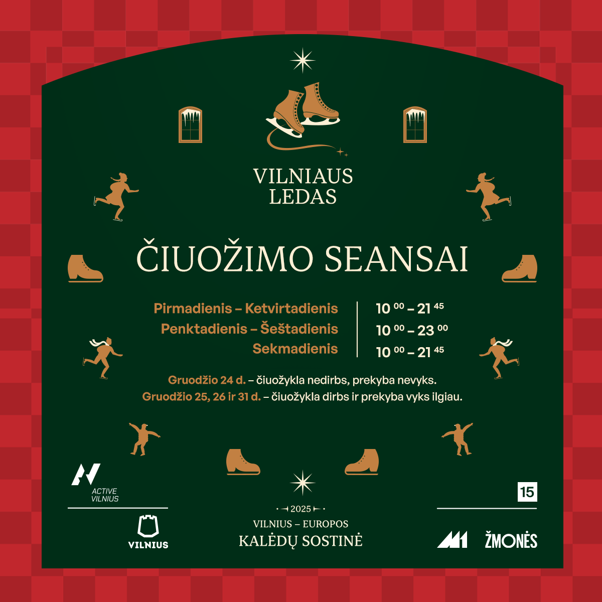 Ledo čiuožyklos seansai Vilniuje