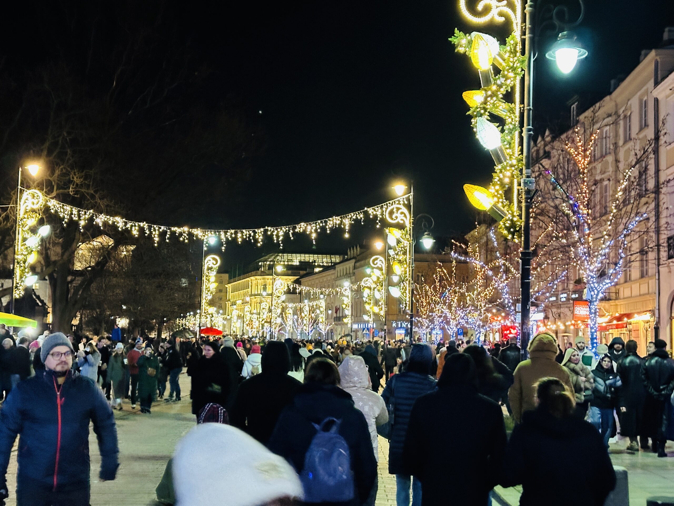 Kalėdinė atmosfera Varšuvoje