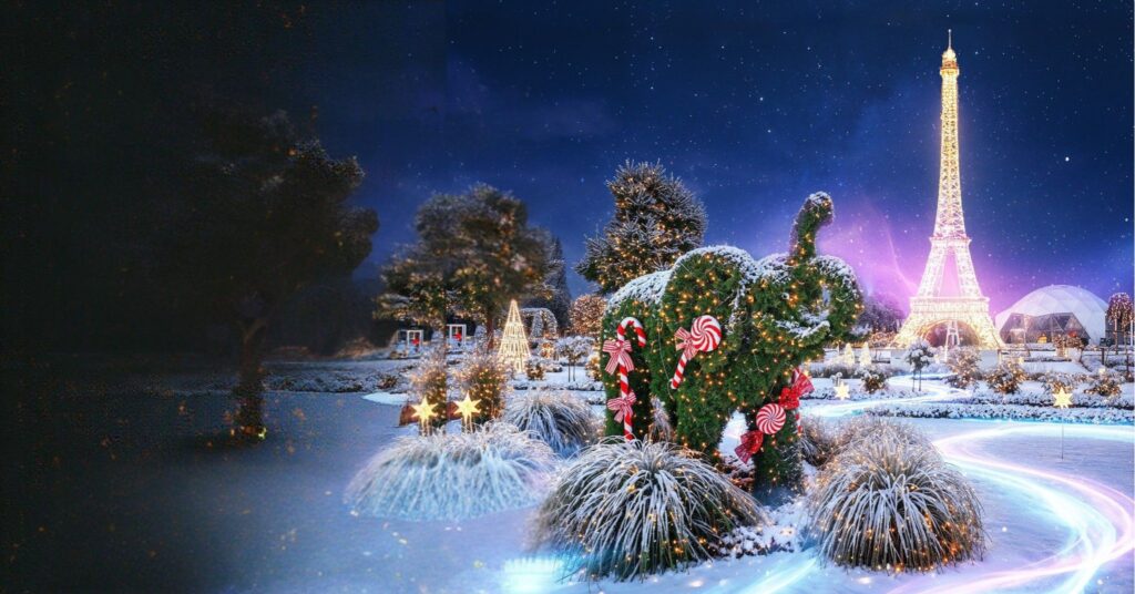 Žiemos festivalis Babilono soduose 2025: Šviečiančių troškimų takais