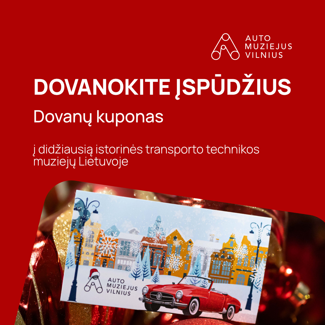 Auto muziejaus kalėdinis dovanų kuponas