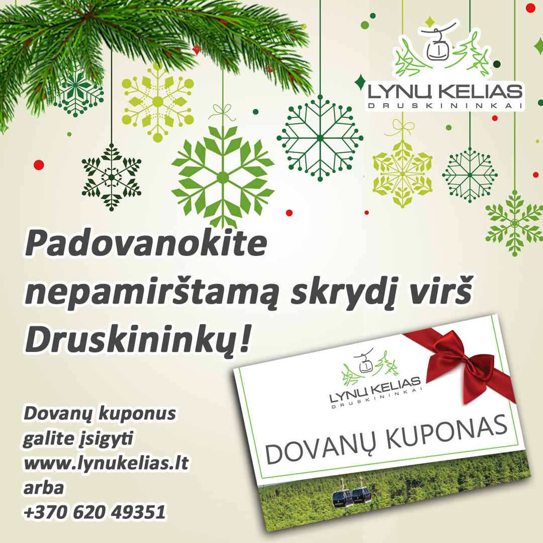 Lynų kelio Druskininkuose dovanų kuponas