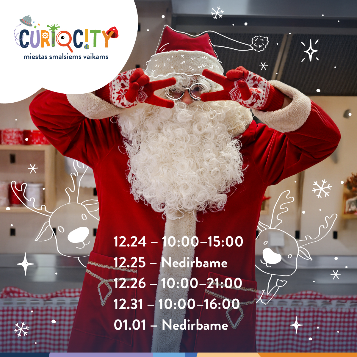 Šventinis darbo laikas CurioCity