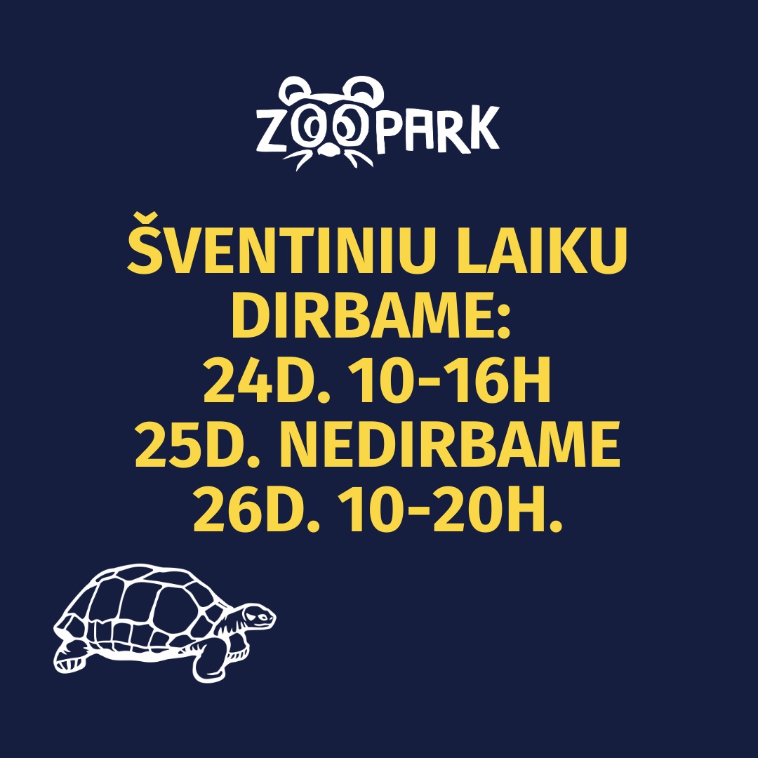 Šventinis darbo laikas Zoopark Vilnius
