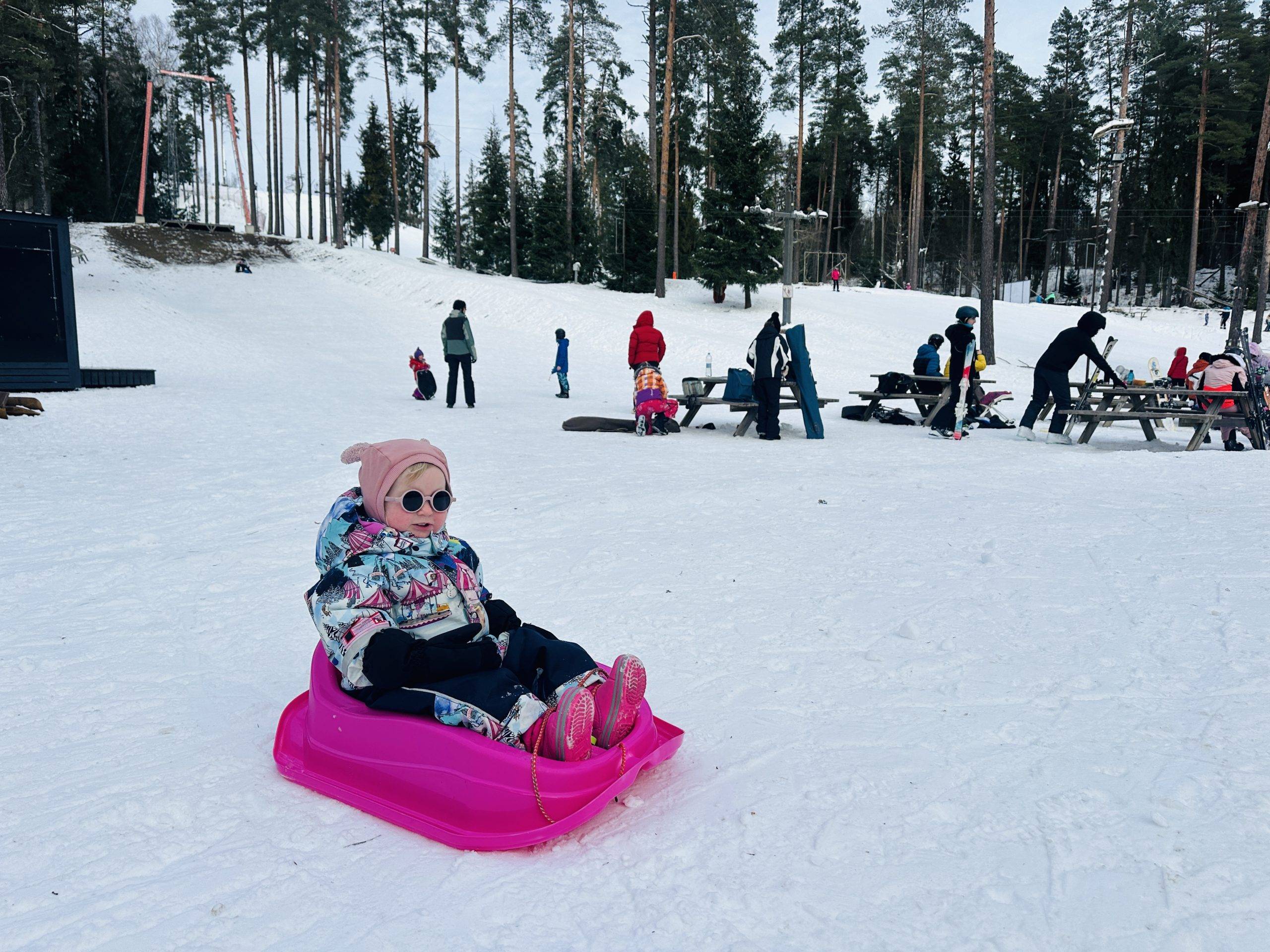 Riekstukalns - nemokamas kalniukas čiuožinėti rogutėmis