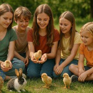 Unikali viščiukų terapinė edukacija vaikams
