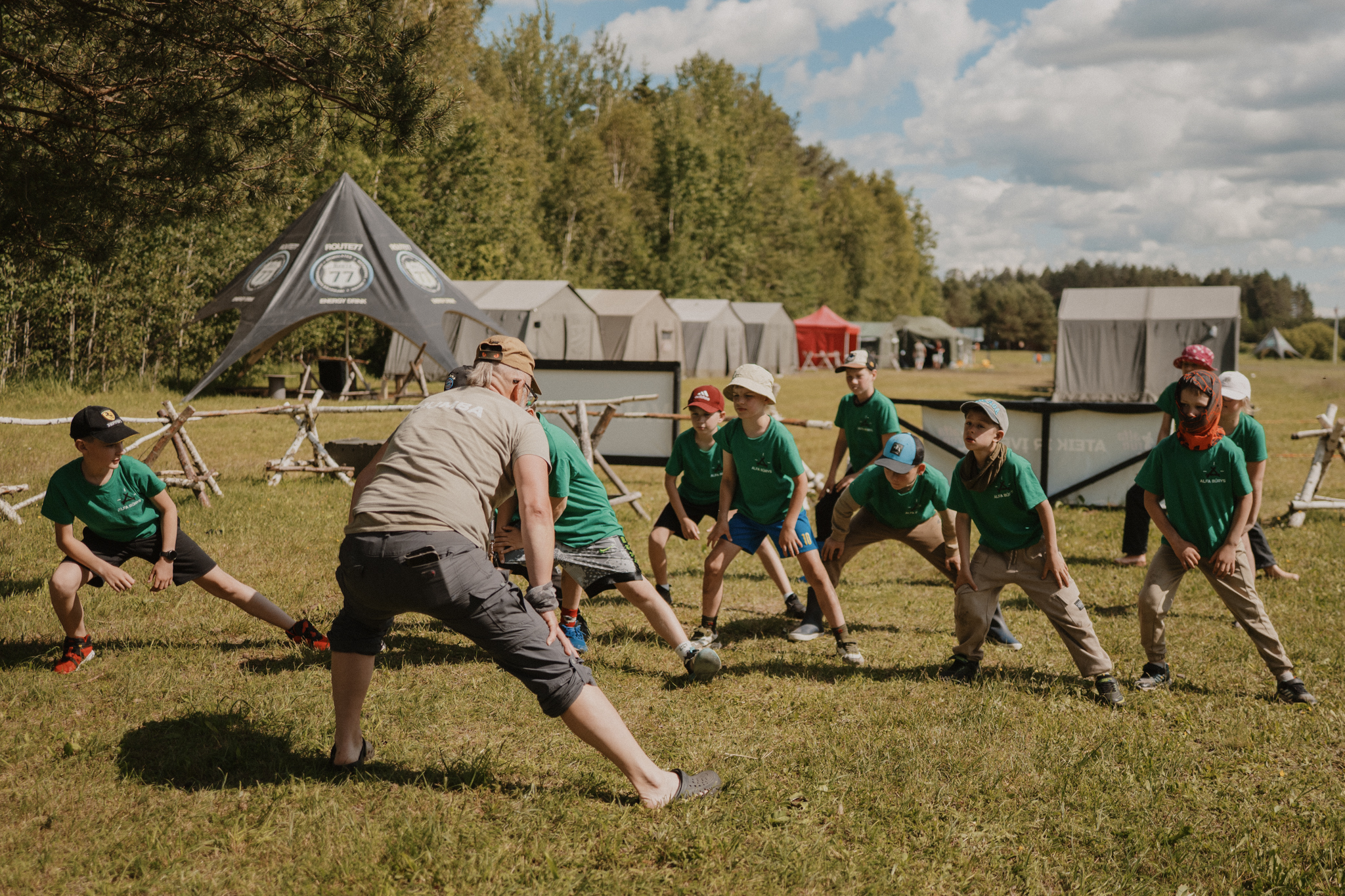 Vasaros stovyklos gamtoje
