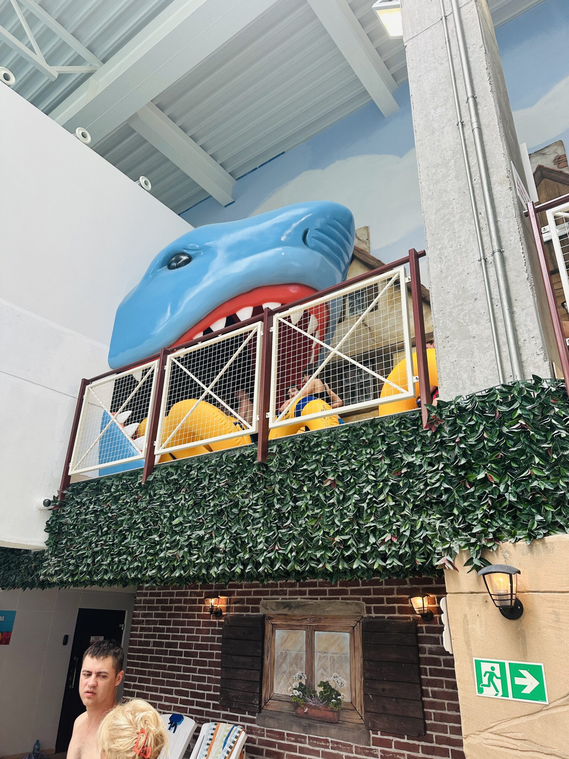 Čiuožimas per ryklių akvariumą