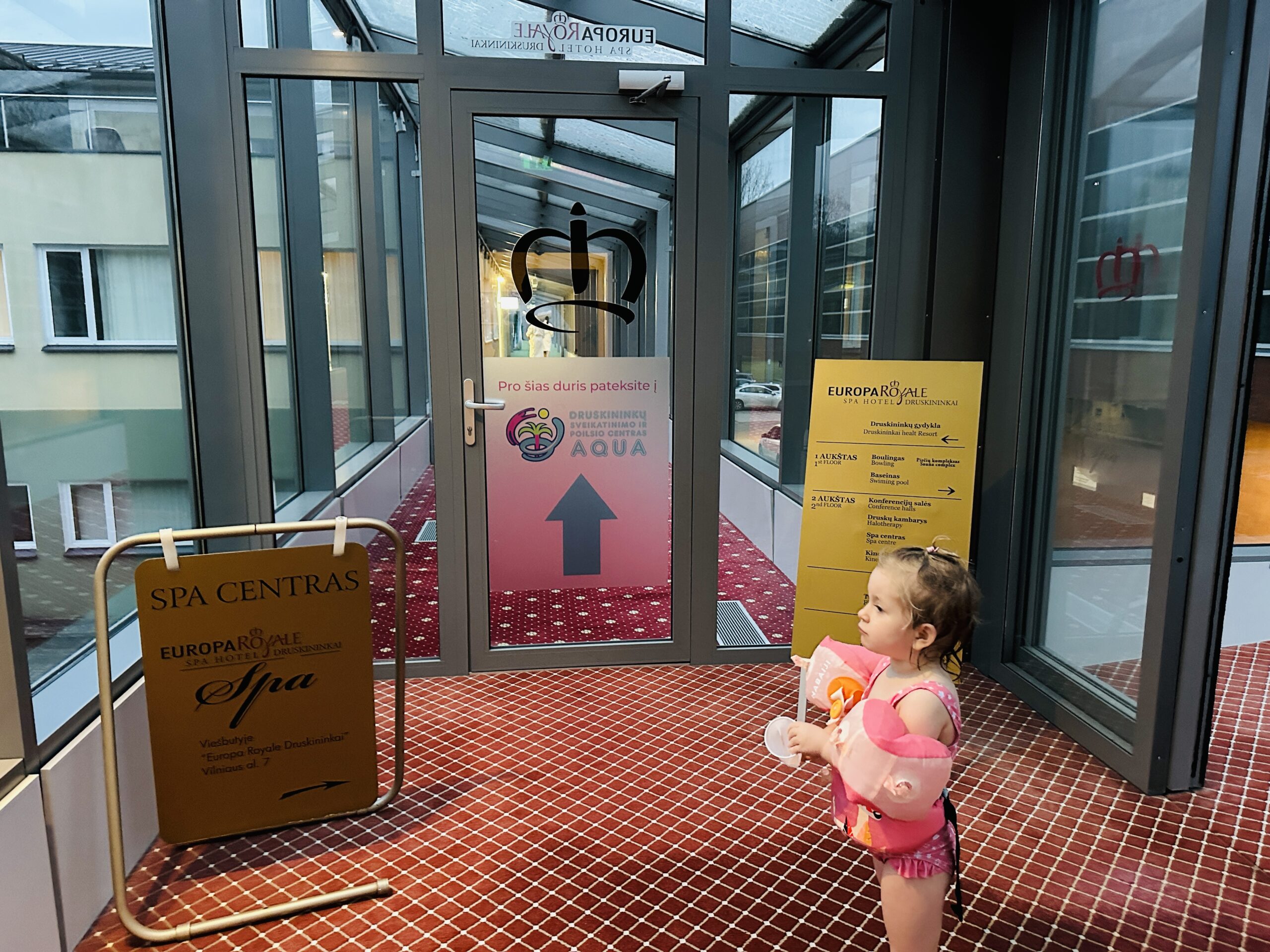 Iš viešbučio galima patogiai patekti į Druskininkų vandens parką